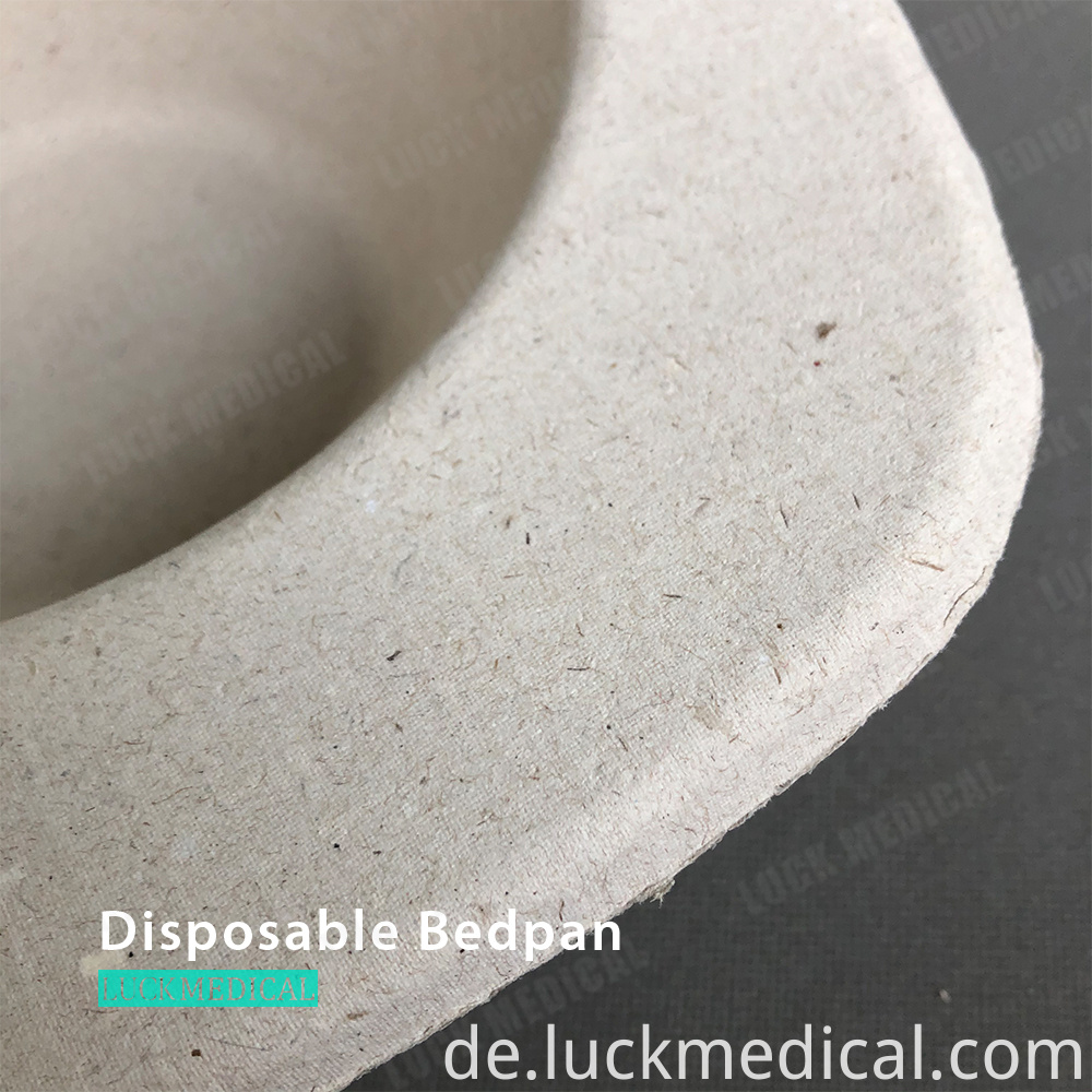 Einweg-Bettpfanne 0010 Einweg-Zellstoff-Bettpfanne 38 Disposable Bedpan 0010 Disposable Pulp Bedpan 38